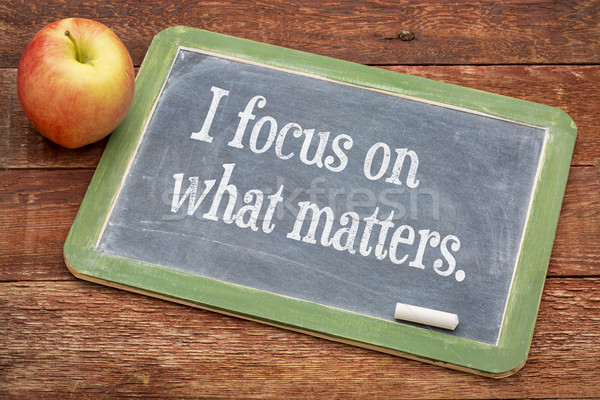 I focus on what matters Stock photo © PixelsAway