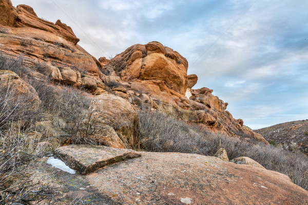 sandstone cliff at Colorado foothills Stock photo © PixelsAway