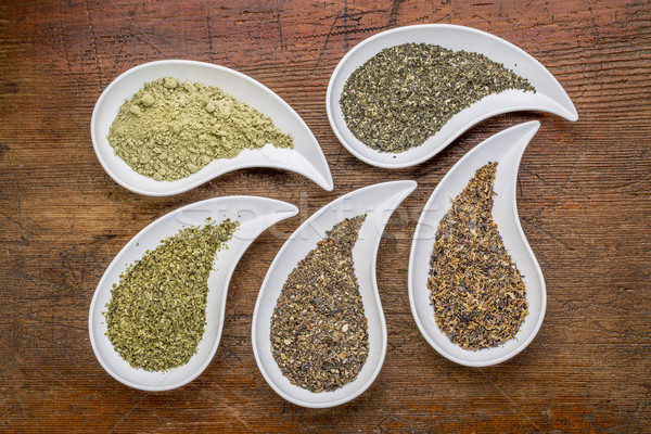 seaweeds - diet supplements Stock photo © PixelsAway