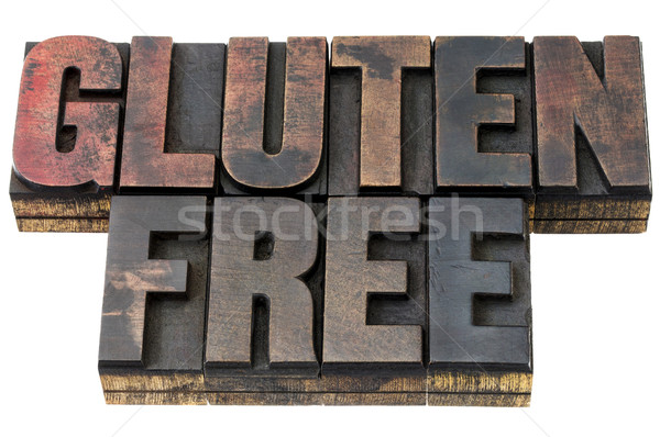 gluten free in wood type Stock photo © PixelsAway