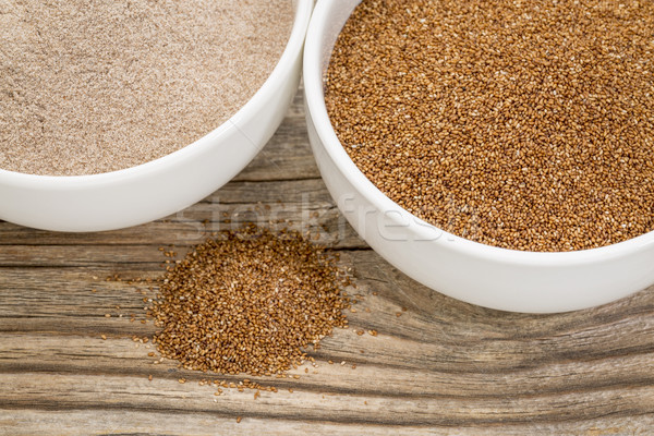 teff grain and flour Stock photo © PixelsAway