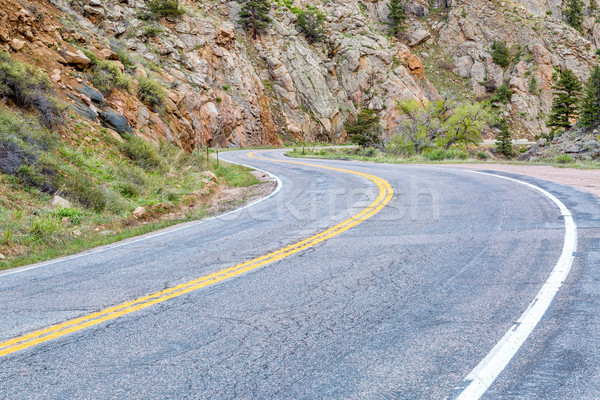 有風 山 道路 峽谷 美國科羅拉多州 高速公路 商業照片 © PixelsAway