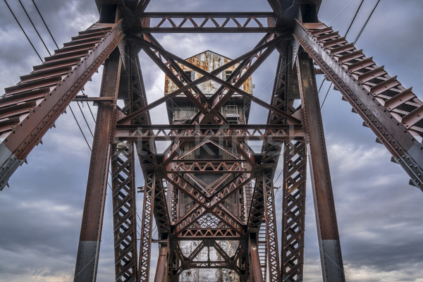 Ferrovia ponte pormenor histórico Missouri rio Foto stock © PixelsAway