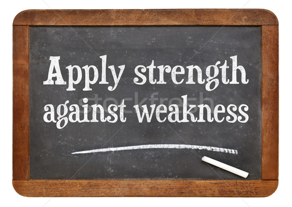 Apply strength against weakness Stock photo © PixelsAway