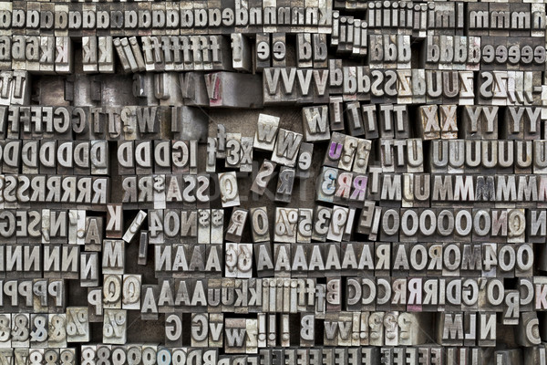 metaltype letterpress printing blocks Stock photo © PixelsAway