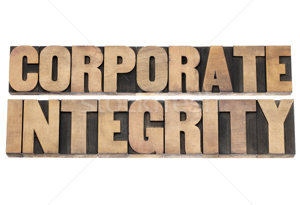 Corporativ lemn tip afaceri etica izolat Imagine de stoc © PixelsAway