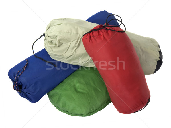 colorful bags with camping equipment Stock photo © PixelsAway