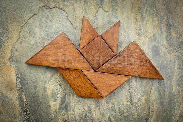 tangram bat abstract Stock photo © PixelsAway