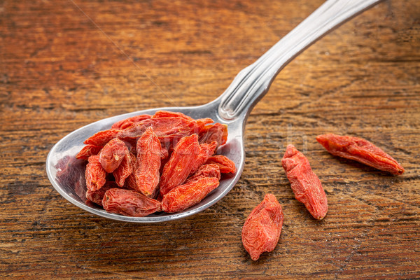 tablespoon of dried goji berries Stock photo © PixelsAway