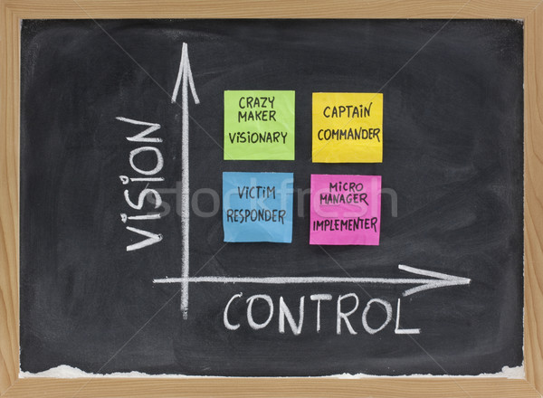Stock photo: vision, control and self management concept