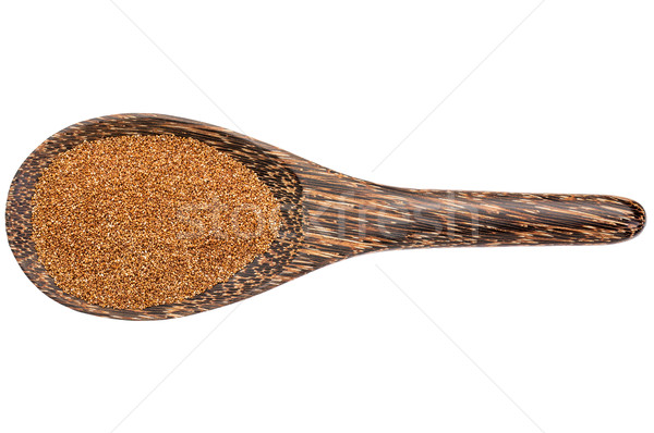 Grano cuchara de madera sin gluten aislado blanco Foto stock © PixelsAway