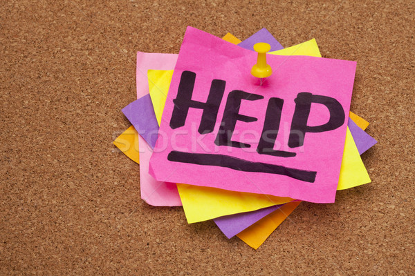help posted on bulleting board Stock photo © PixelsAway