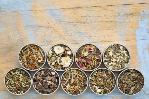 Mieszanka herbaty kolekcja dziewięć chińczyk Zdjęcia stock © PixelsAway