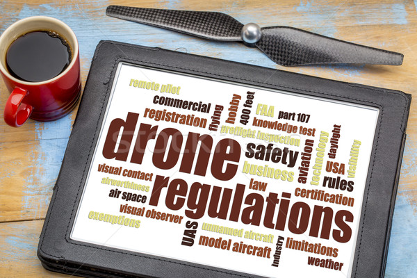 drone regulations word cloud Stock photo © PixelsAway