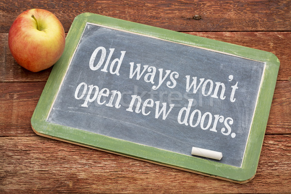 Old ways do not open new doors Stock photo © PixelsAway