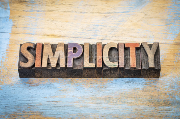 simplicity word abstract Stock photo © PixelsAway