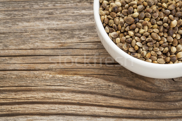 Stock photo: whole hemp seeds