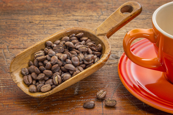 scoop of coffee beans Stock photo © PixelsAway