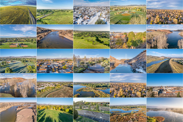 aerial landscape of northern Colorado Stock photo © PixelsAway