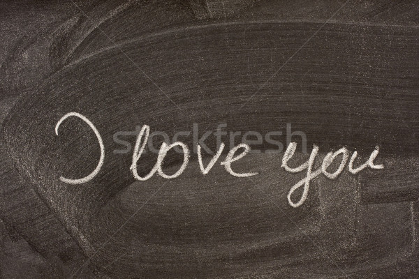 I love you on school blackboard Stock photo © PixelsAway