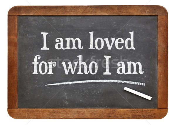 I am loved- positive affirmation words Stock photo © PixelsAway