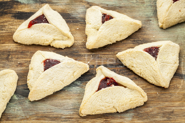 raspberry  hamantaschen pastry Stock photo © PixelsAway