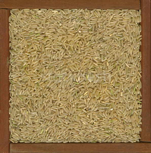 long grain brown rice background Stock photo © PixelsAway