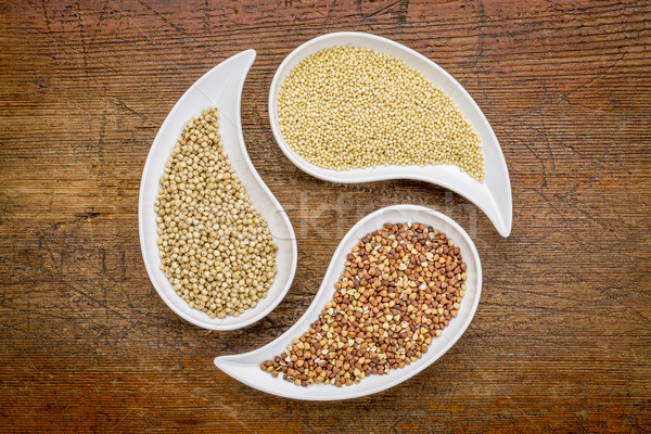 sorghum, millet and buckwheat Stock photo © PixelsAway