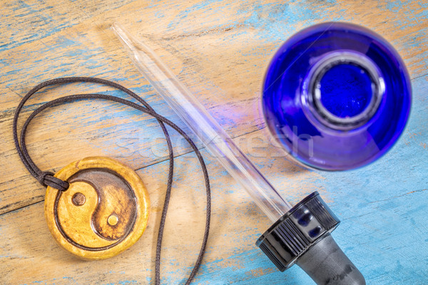 Aromaterapi yin yang kolye seramik simge Stok fotoğraf © PixelsAway