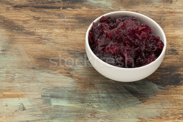 Canneberges sauce faible bol grunge peint [[stock_photo]] © PixelsAway