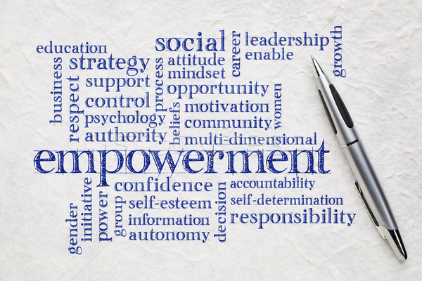 empowerment word cloud on paper Stock photo © PixelsAway