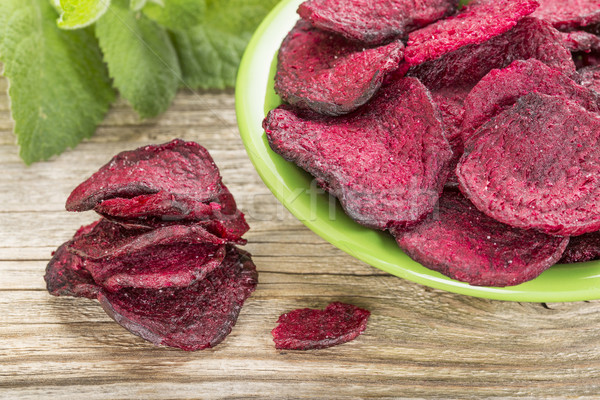 red beet chips Stock photo © PixelsAway