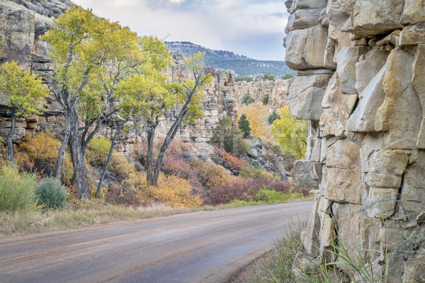 backcountry road through canyon Stock photo © PixelsAway