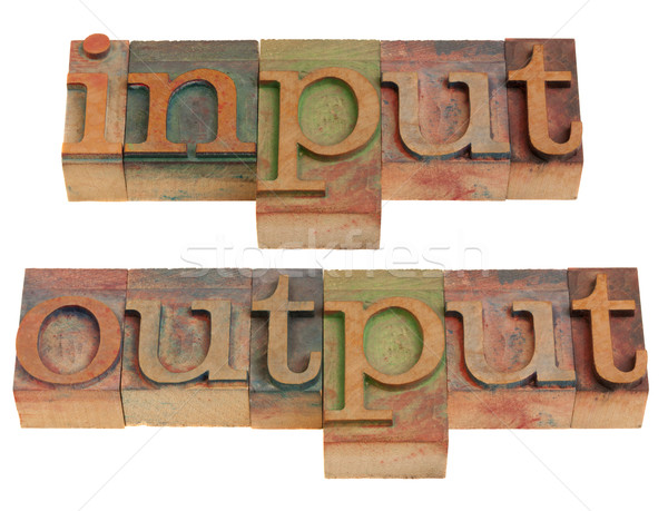 input and output Stock photo © PixelsAway
