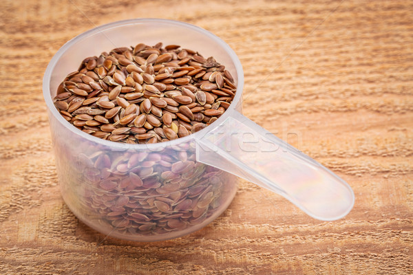 scoop of brown flax seeds  Stock photo © PixelsAway