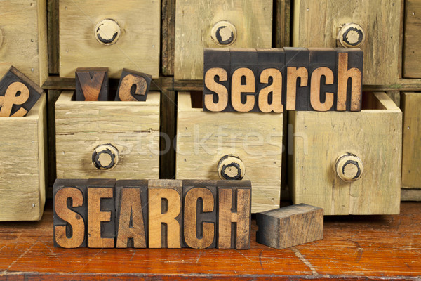search word concept in wood type Stock photo © PixelsAway