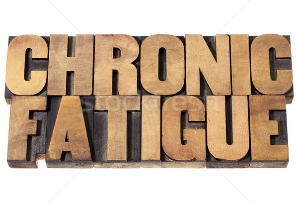 chronic fatigue in wood type Stock photo © PixelsAway
