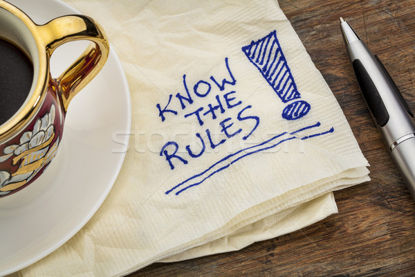 know the rules  Stock photo © PixelsAway