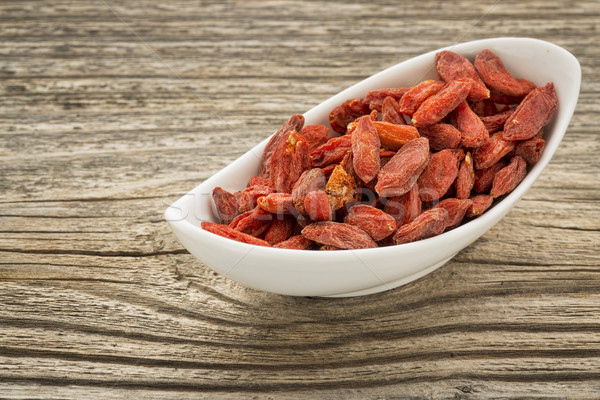 goji berries in a small bowl Stock photo © PixelsAway