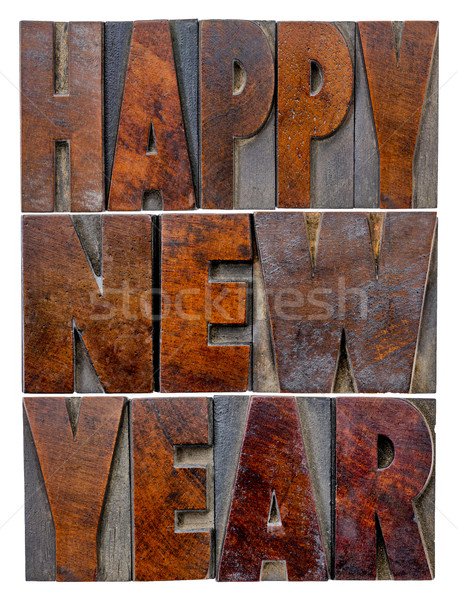 Happy New Year typography Stock photo © PixelsAway