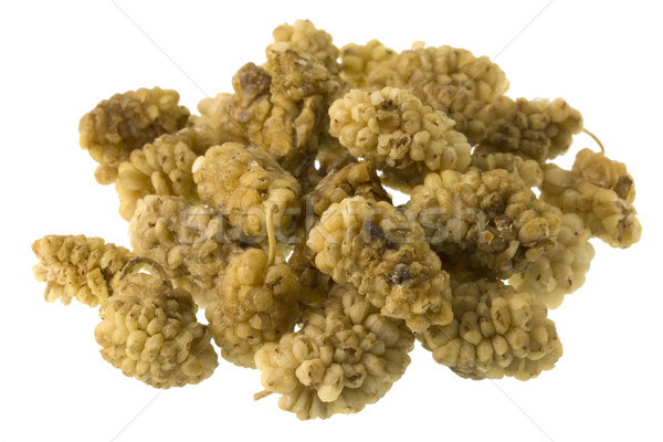 dried mulberry fruits on white Stock photo © PixelsAway