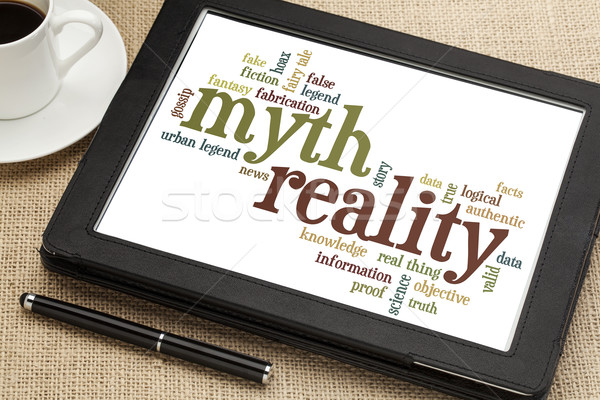 myth and reality word cloud Stock photo © PixelsAway