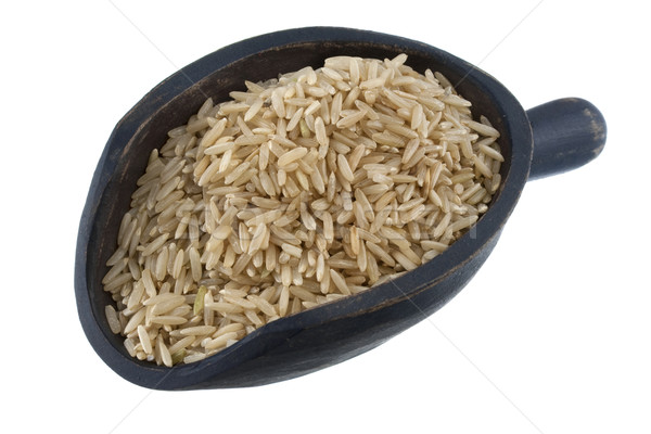 Cuchara basmati marrón arroz fragante rústico Foto stock © PixelsAway