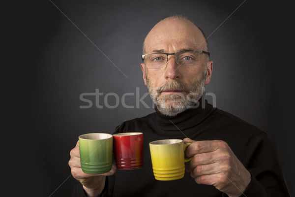 Espresso anybody!? Man headshot Stock photo © PixelsAway