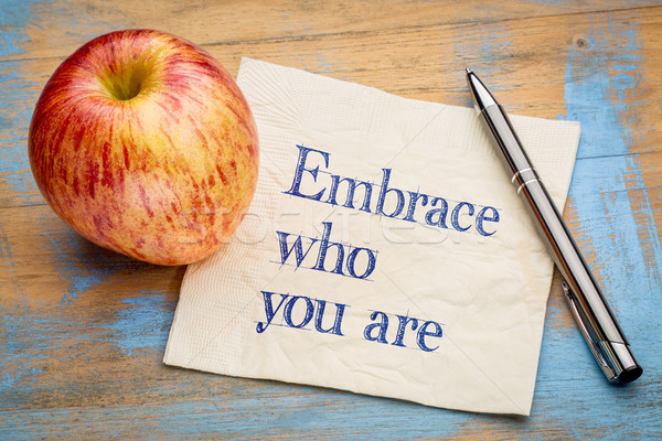 Stock photo: Embrace who you are