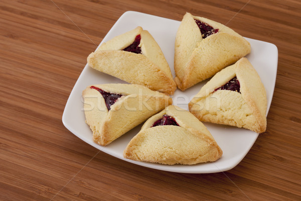 three-cornered  hamantaschen cookies Stock photo © PixelsAway