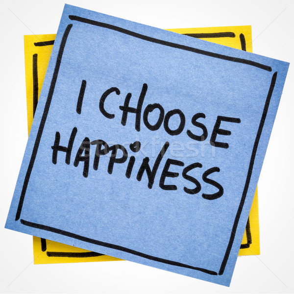 I choose happiness positive affirmation Stock photo © PixelsAway