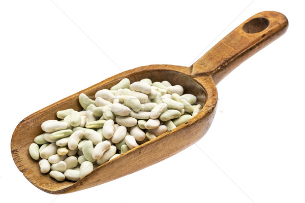 rustic scoop of flageolet beans Stock photo © PixelsAway