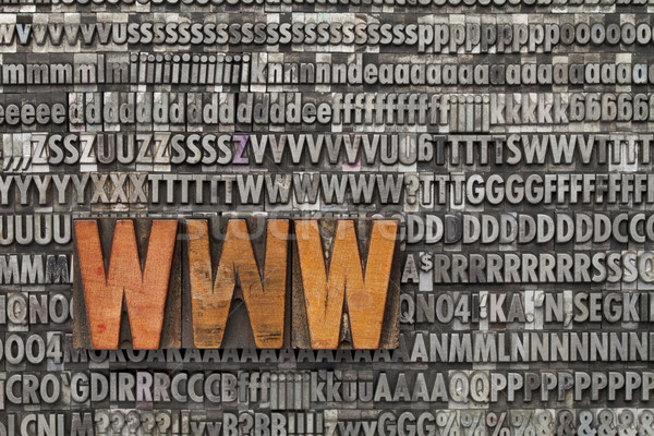 WWW világháló betűszó internet szöveg klasszikus Stock fotó © PixelsAway