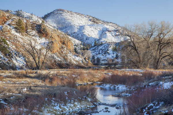winter in mountain valley Stock photo © PixelsAway